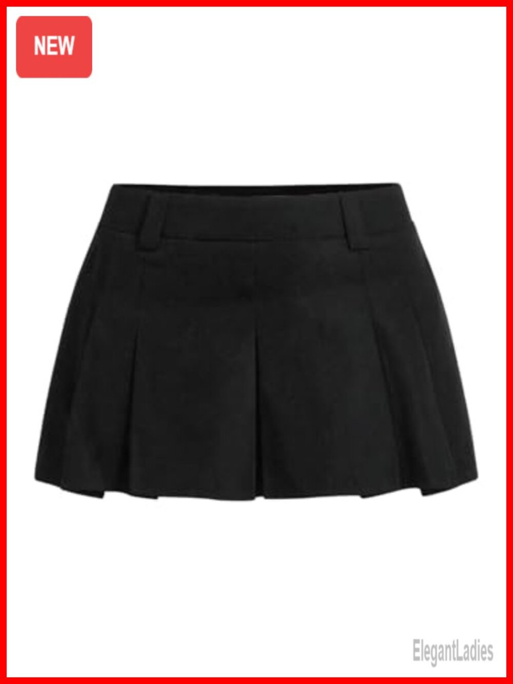 Low Waist Pleated Mini Skirt A Line Ruffled Skater Skirt Polyester